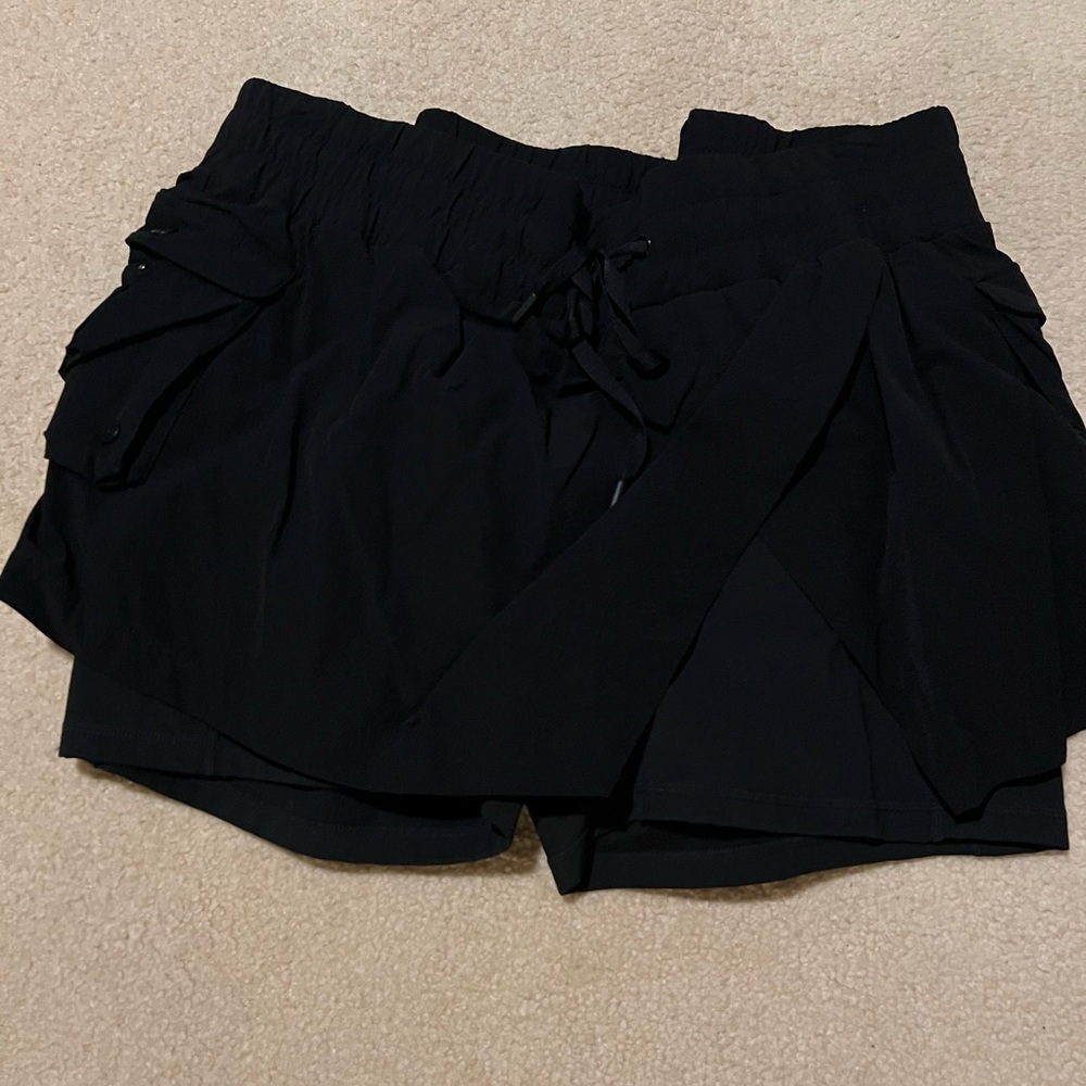 POPFLEX Black Hiking Skort